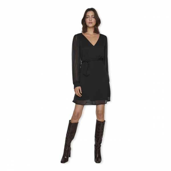 VILA Noos Dress Falia L/S - Black