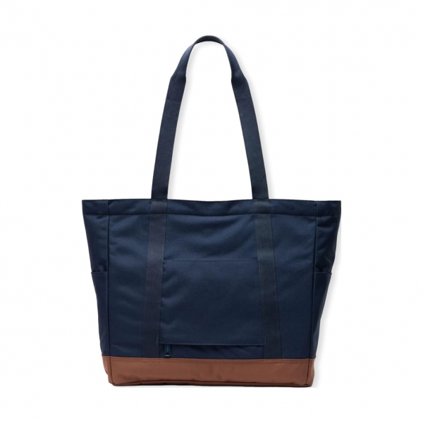 HERSCHEL Heritage Tote Navy/Saddle Brown Mau Feitio