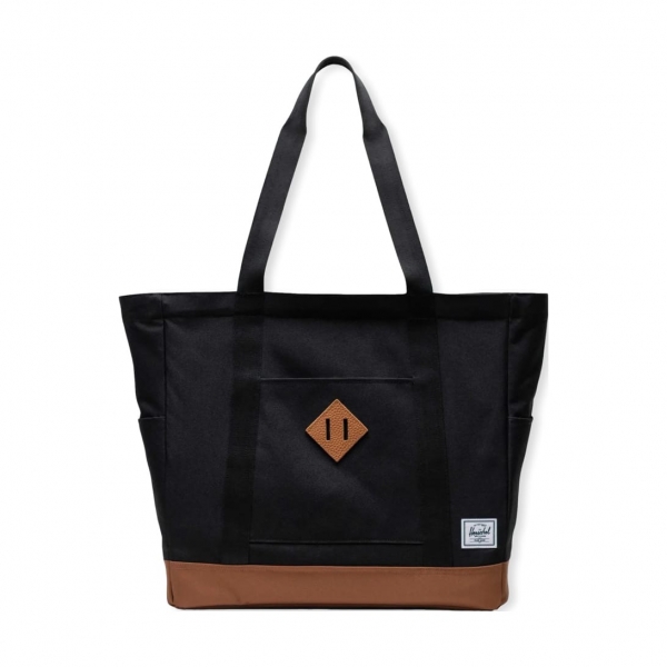 HERSCHEL Heritage Tote - Black/Saddle...