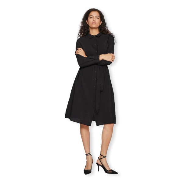 VILA Noos Domira Dress L/S  - Black