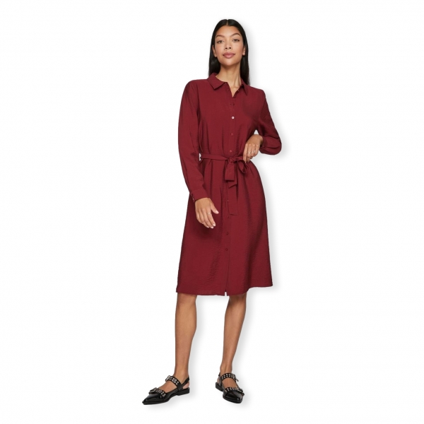 VILA Noos Domira Dress L/S - Cabernet