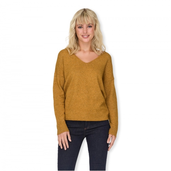 ONLY Rica Life Knit LS - Golden Spice