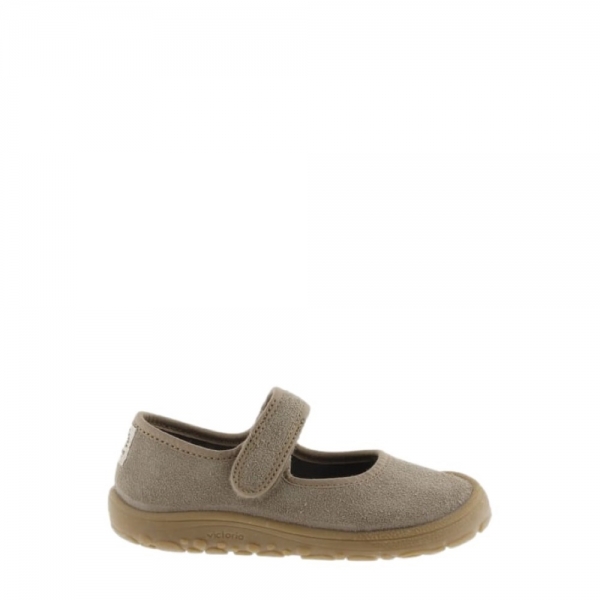 VICTORIA Sapatos Bebe Barefoot 370106 Taupe Mau Feitio