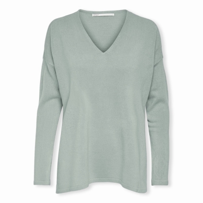 ONLY Amalia Knit L/S - Aqua...