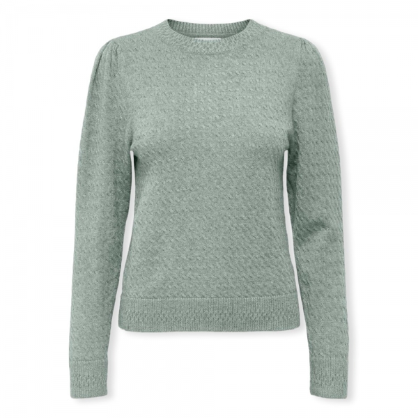 ONLY Katia Life Knit L/S - Aqua Gray