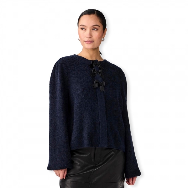 YAS Bonsa Cardigan L/S - Navy Blazer