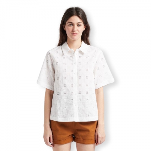 VILA Camisa Lucie 2/4 - Cloud Dancer