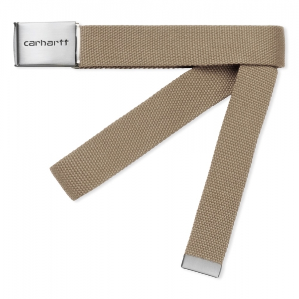 CARHARTT WIP Cinto Clip Chrome - Leather