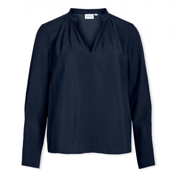 VILA Top Milla L/S - Navy Blazer