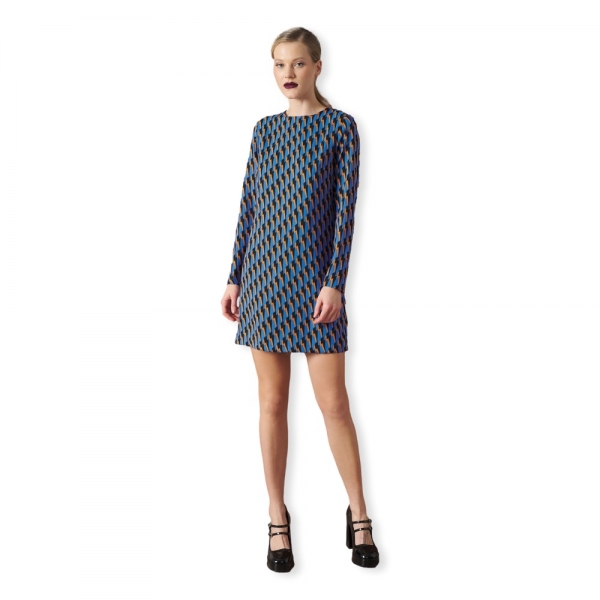 MINUETO Takashi Dress - Blue