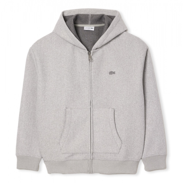 LACOSTE Casaco Hooded - Grey Chiné