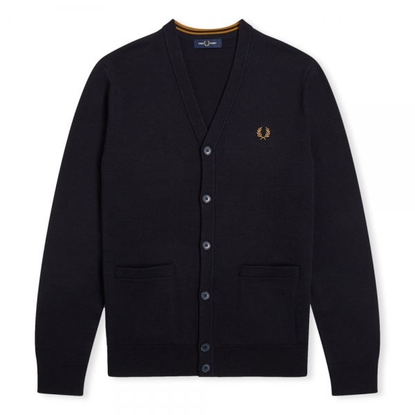 FRED PERRY Classic Cardigan K9551 - Navy