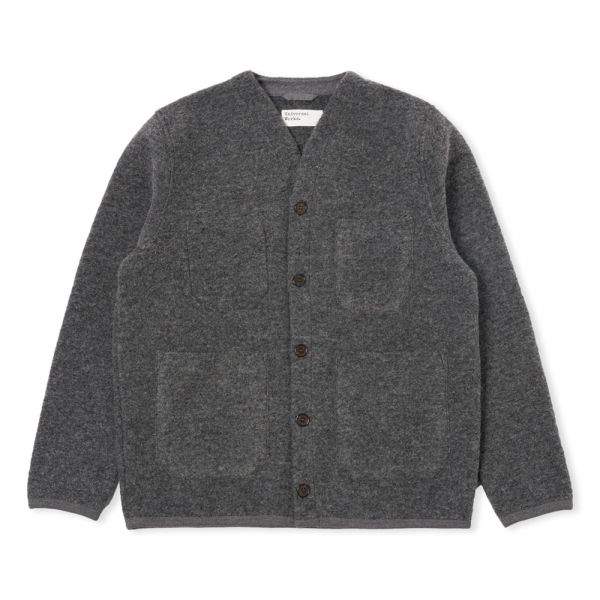 UNIVERSAL WORKS Cardigan - Grey Marl...