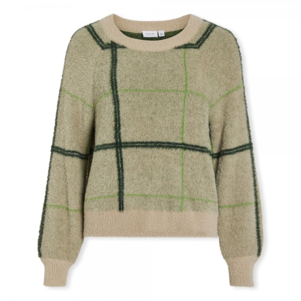 VILA Hallo New Knit - Doeskin/Scarab