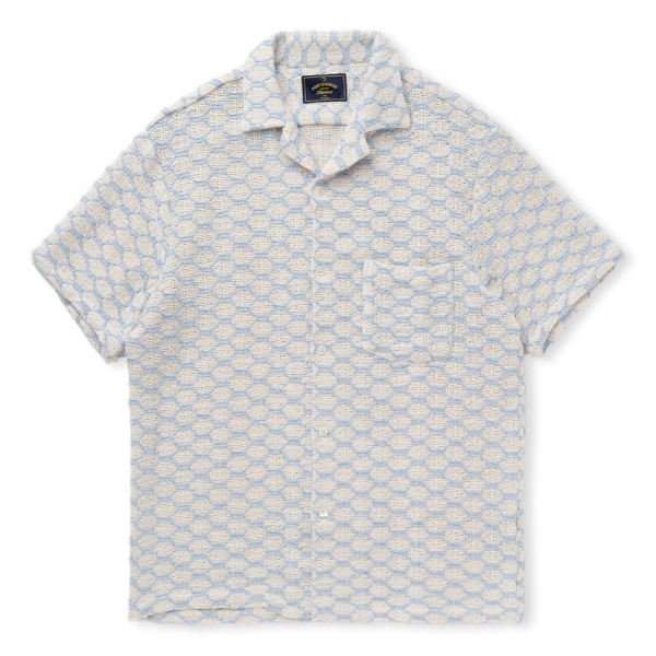 PORTUGUESE FLANNEL Camisa Net - Blue