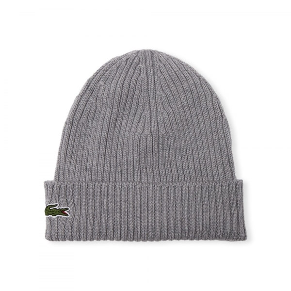 LACOSTE Beanie RB0001 - Gris Chiné