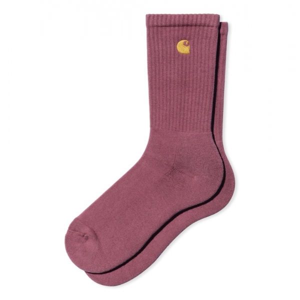 CARHARTT WIP Chase Socks - Dusty Fuchsia