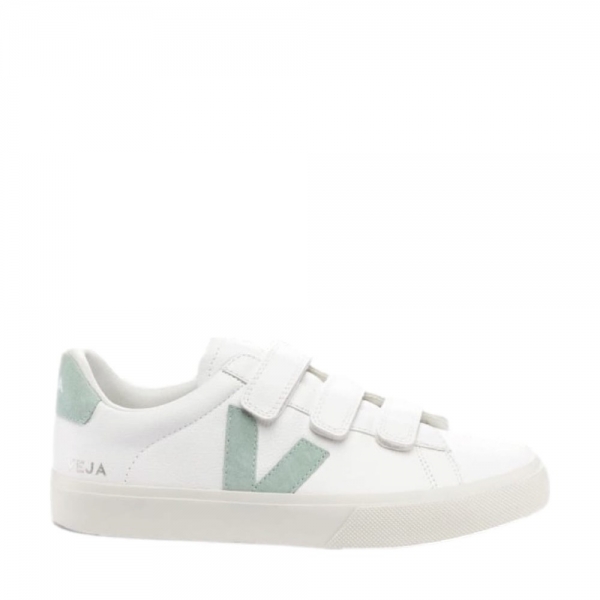 VEJA Recife Logo W - Extra White/Matcha