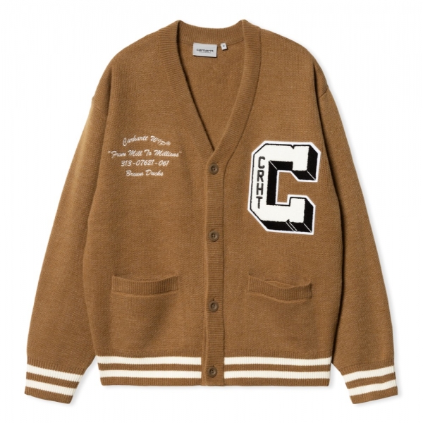 CARHARTT WIP Brown Ducks Cardigan -...