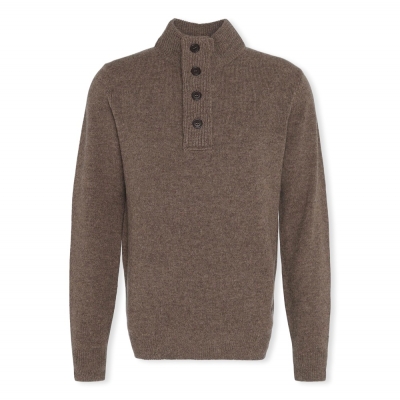 BARBOUR Patch Half Zip Knit...