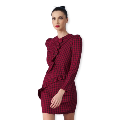 MINUETO Vestido Mondrian - Red