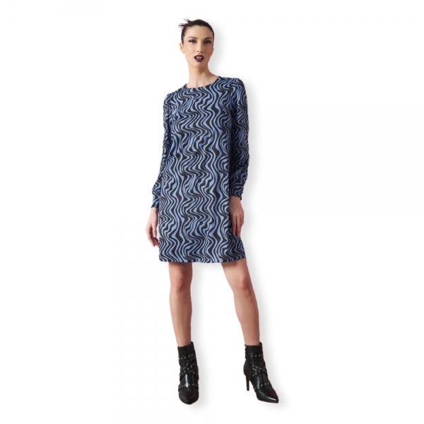 MINUETO Vestido Vasarely - Blue