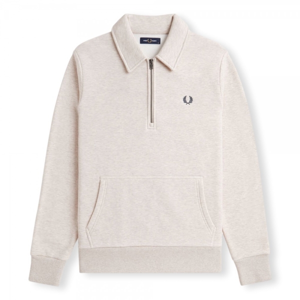 FRED PERRY Half Zip Fleece Back...