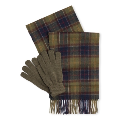 BARBOUR Scarf & Gloves Gift...