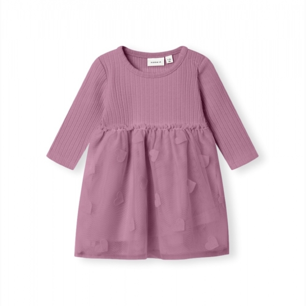 NAME IT Najas Baby Dress - Mauve Orchid