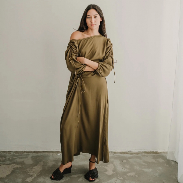 MIRAKAYA Sumi Dress - Matcha