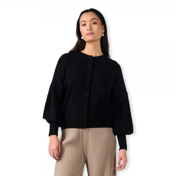 YAS Noos Casaco Fonny Cardigan - Black