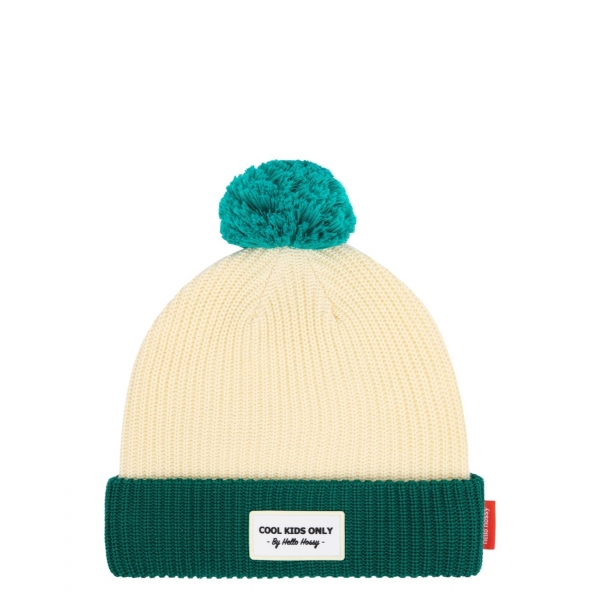 HELLO HOSSY Color Block Kid Beanie -...