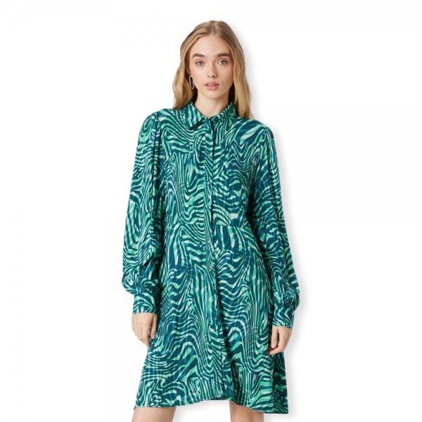 YAS Dress Vira L/S - Bright Green