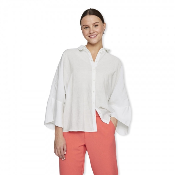 VILA Aspyn 3/4 Loose Shirt - Cloud...