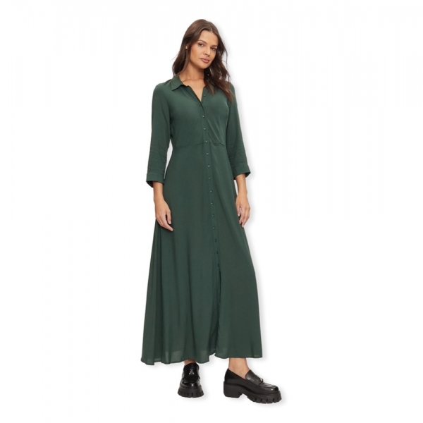 YAS Noos Savanna Long Dress - Sycamore