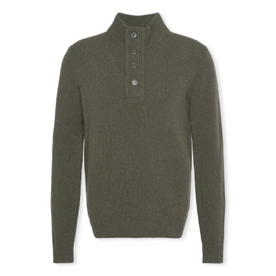 BARBOUR Patch Half Zip Knit...