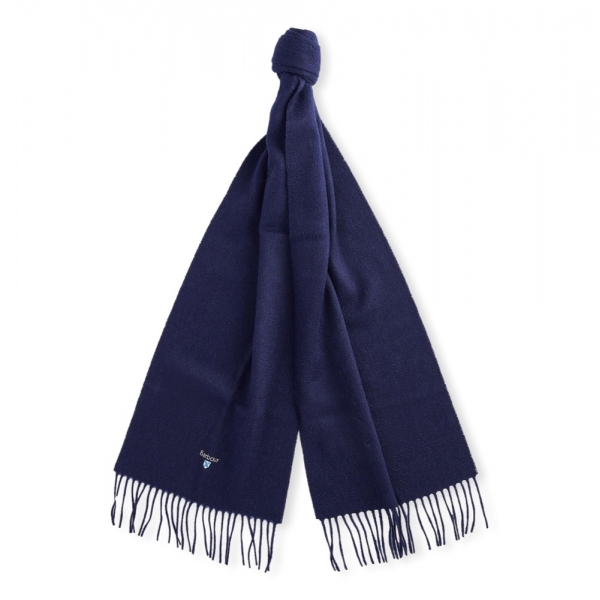 BARBOUR Plain Scarf - Navy