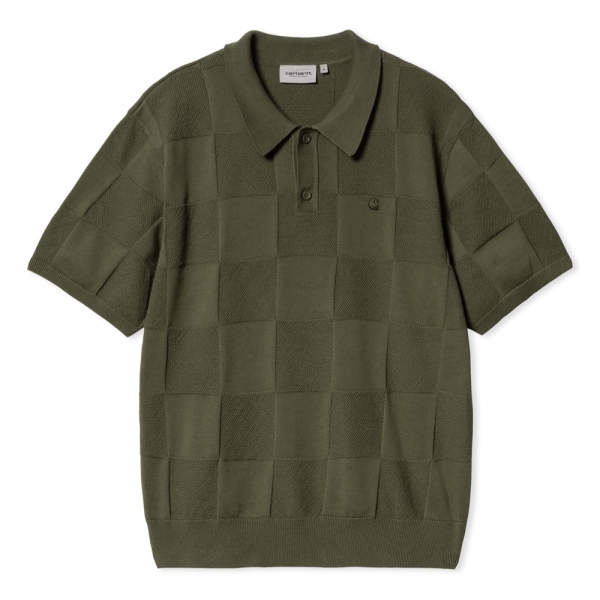CARHARTT WIP Polo Checker - Dollar Green