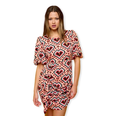 MINUETO Dress Pixel Heart -...