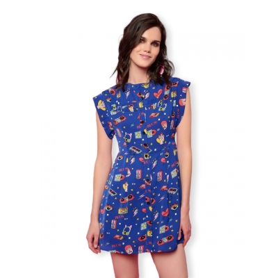 MINUETO Paula Dress - Blue