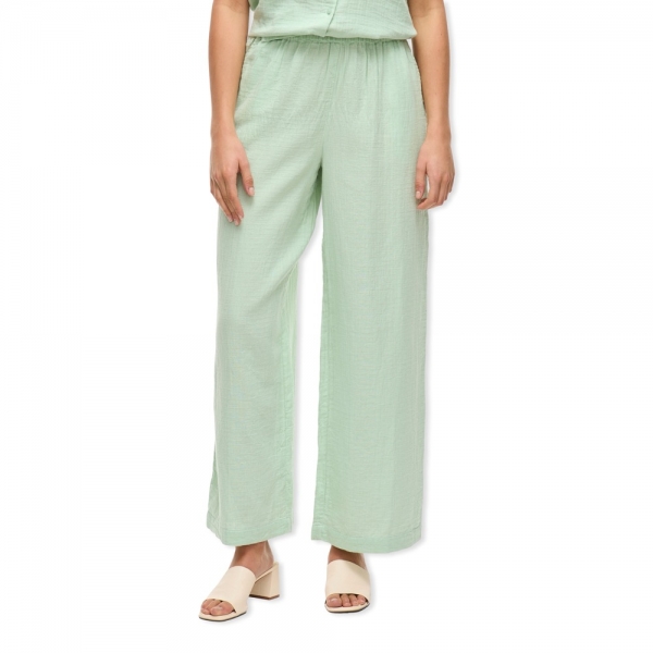 VILA Lania Wide Trousers - Silt Green