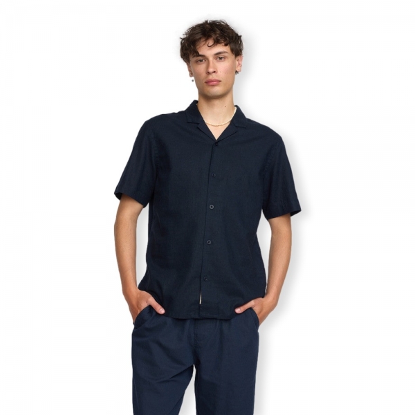 RVLT REVOLUTION Camisa Cuban - Navy