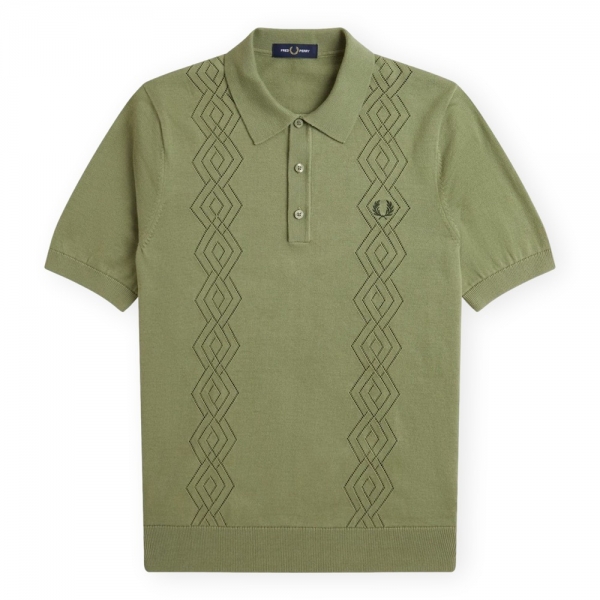 FRED PERRY Pointelle Knitted Shirt...
