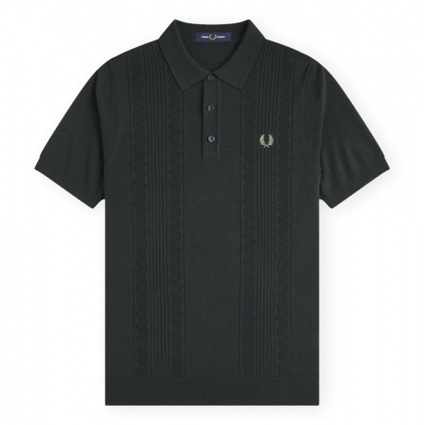 FRED PERRY Polo Pointelle Panel...