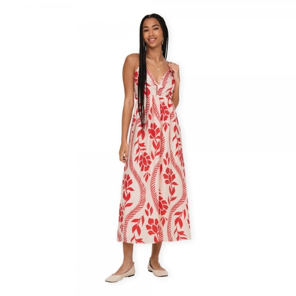 ONLY Vestido Catja Tencel Long - High...