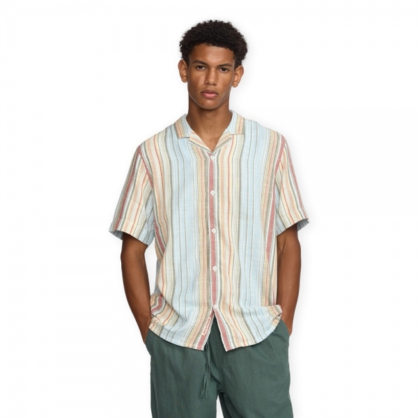 RVLT REVOLUTION Cuban Shirt - Lightblue
