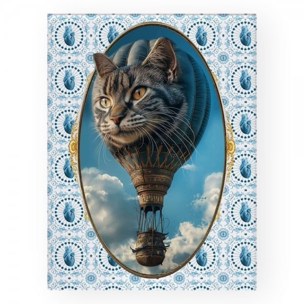 SURREALEJOS Azulejo - Hot Cat Balloon
