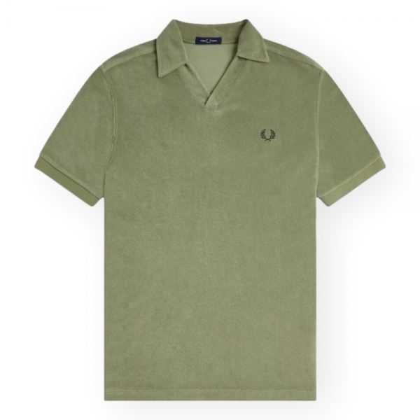FRED PERRY Open Collar Towelling Polo...