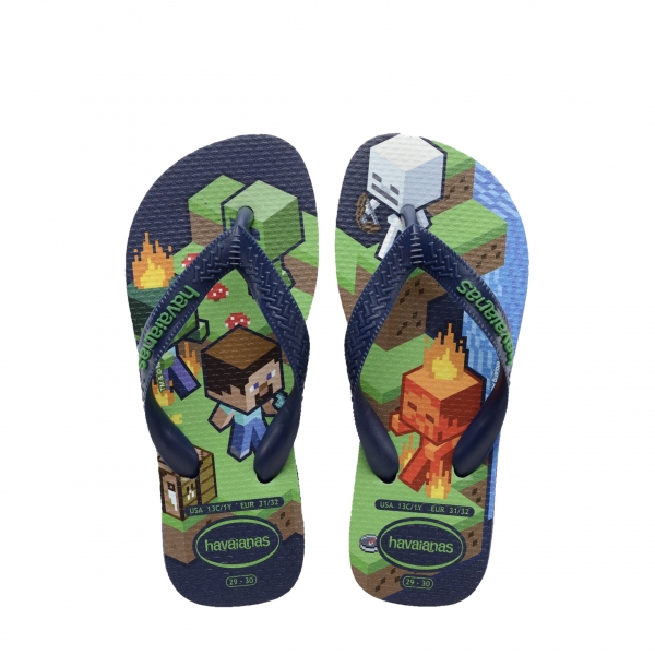HAVAIANAS Kids Top Minecraft - Navy Blue