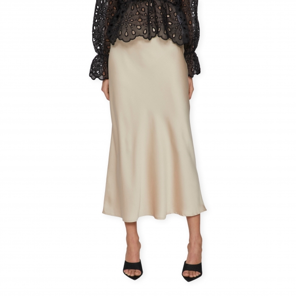 VILA Noos Elette Skirt - Cement